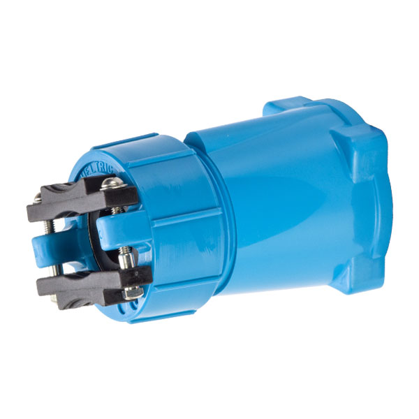 712P0S14 - HANDLE w/CLAMP & BUSHING POLY BLUE SIZE 2 .750-.875 in